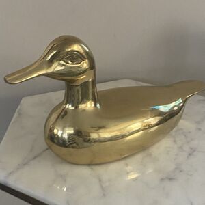 Large Brass Duck